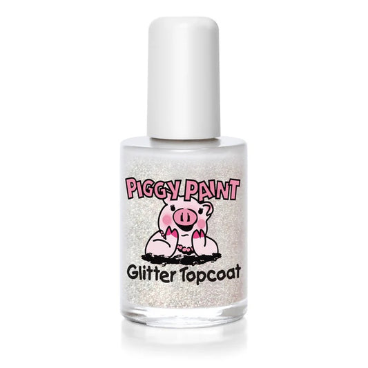 Piggy Paint Glitter Topcoat - Clear Glitter Gloss