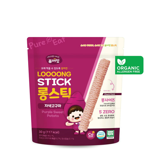 PURE-EAT Organic Loooong Stick Purple Sweet Potato 40g