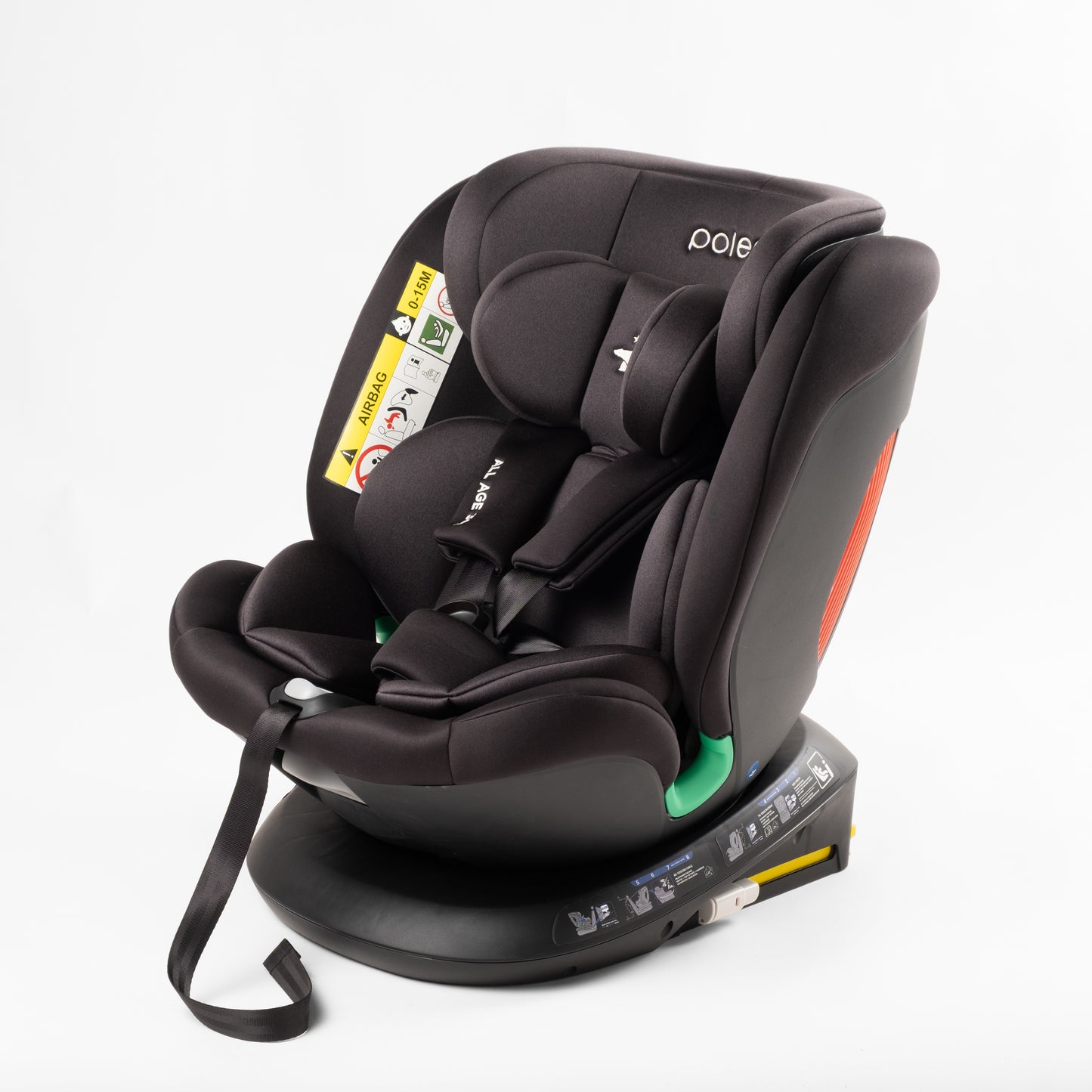 Poled All Age 360 Car Seat iSize