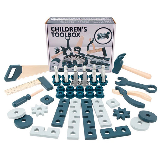 Pierre's Farm Children's Wooden Toolbox Set