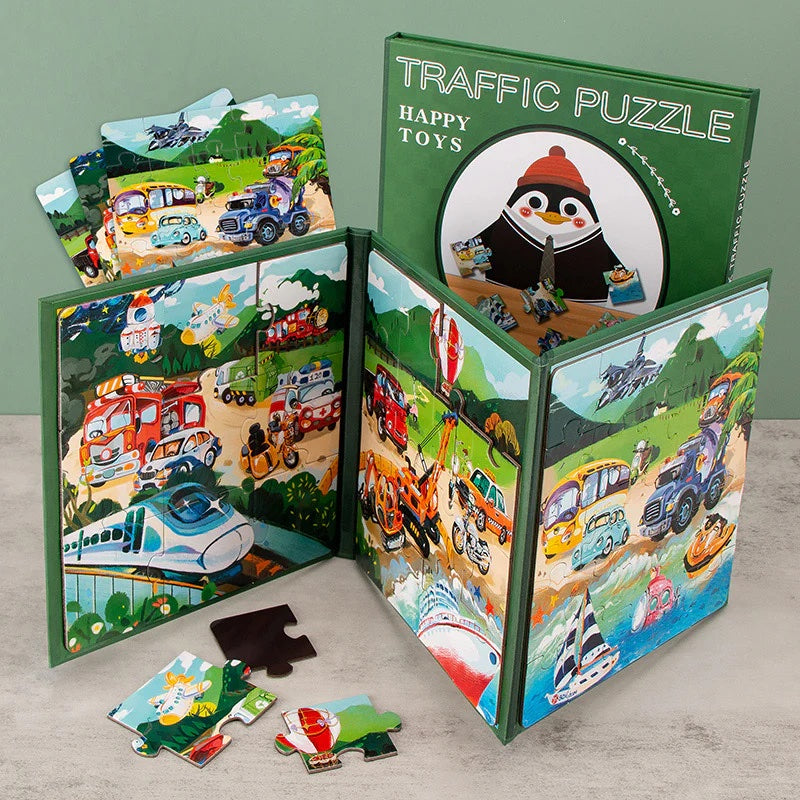 Pierre's Farm Magnetic Puzzle and Matching Book