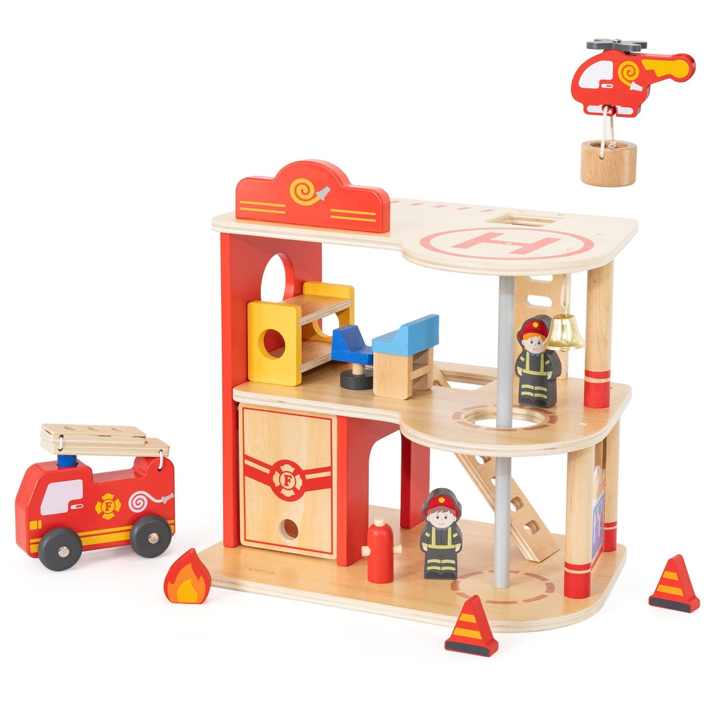 PolarB Viga Fire Station Rescue Playset
