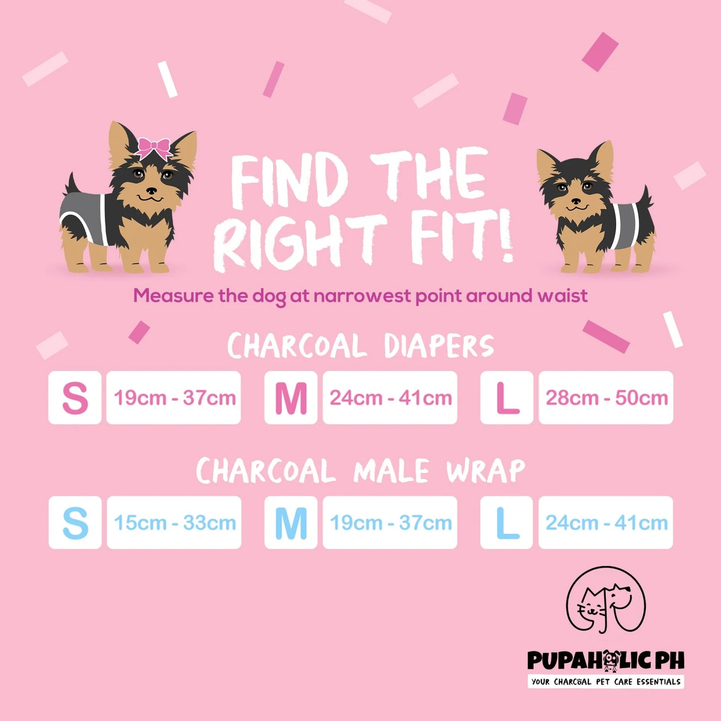 Pupaholic PH Charcoal Female Diapers