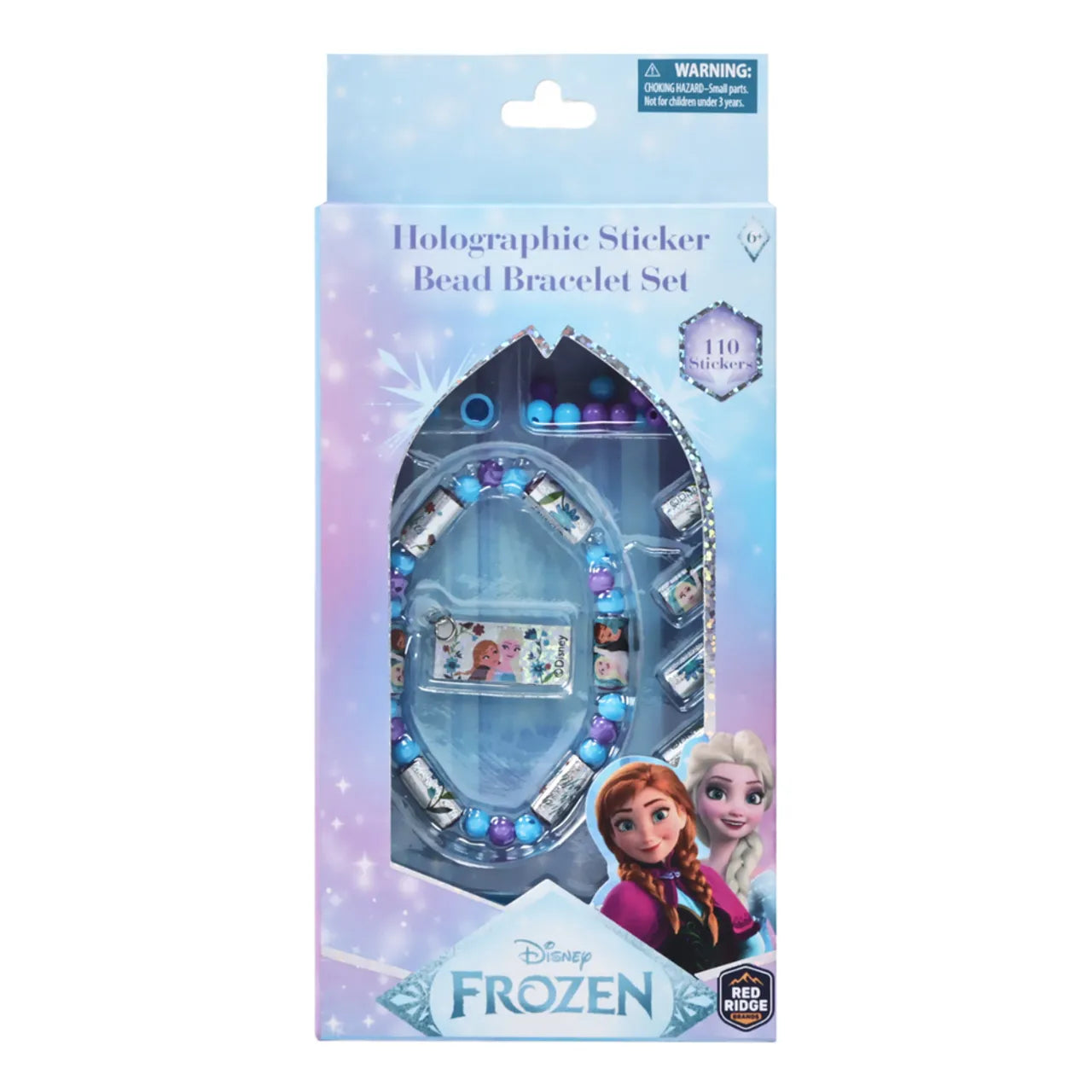 Red Ridge Frozen 110pc Holographic Sticker Bead Bracelet Set