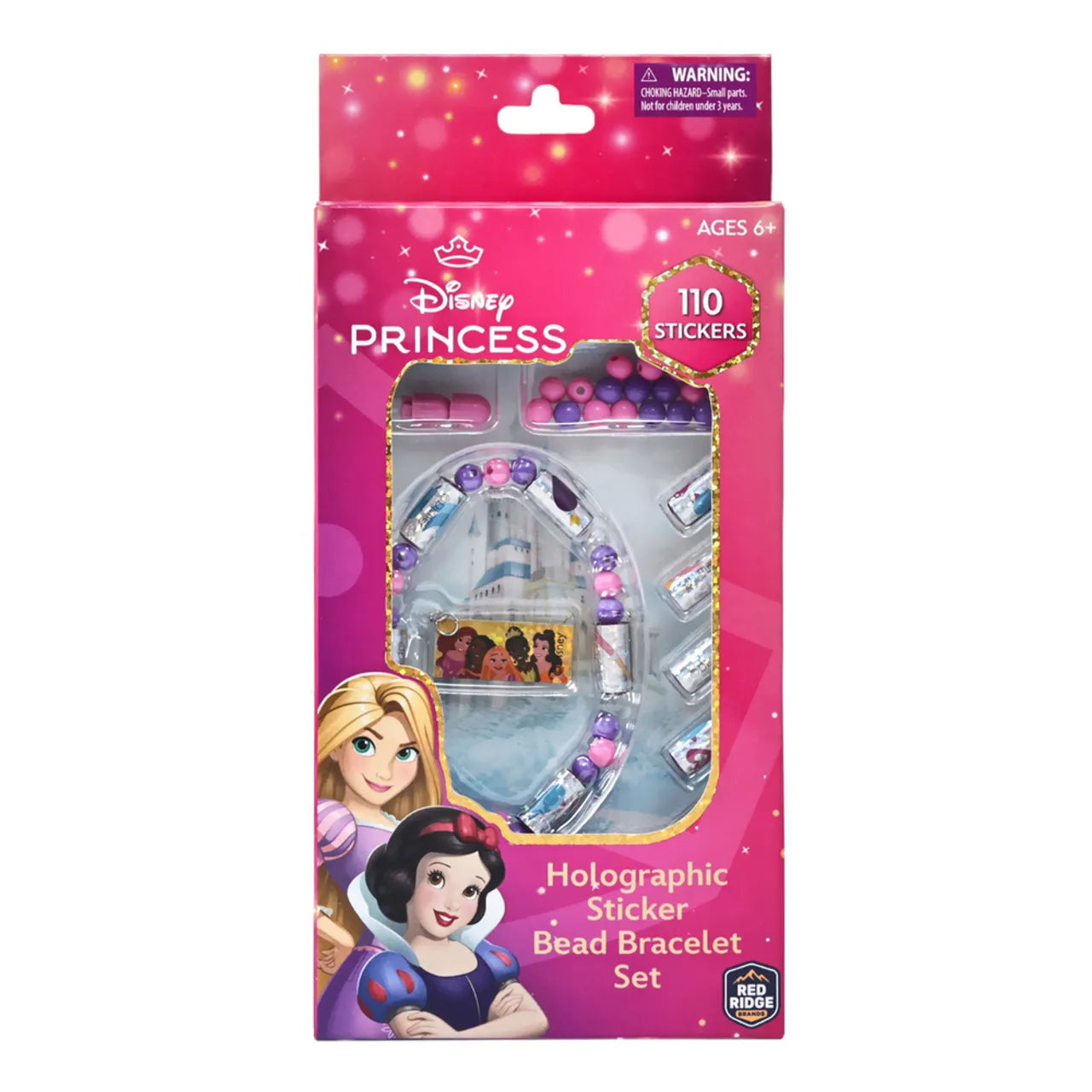 Red Ridge Princess 110pc Holographic Sticker Bead Bracelet Set