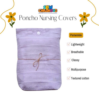 Sew Childhood Textured Cotton Poncho Nursing Cover