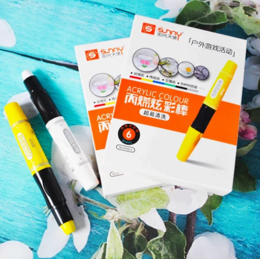 Sunny Acrylic Paint Anywhere (Set of 6 in Box)
