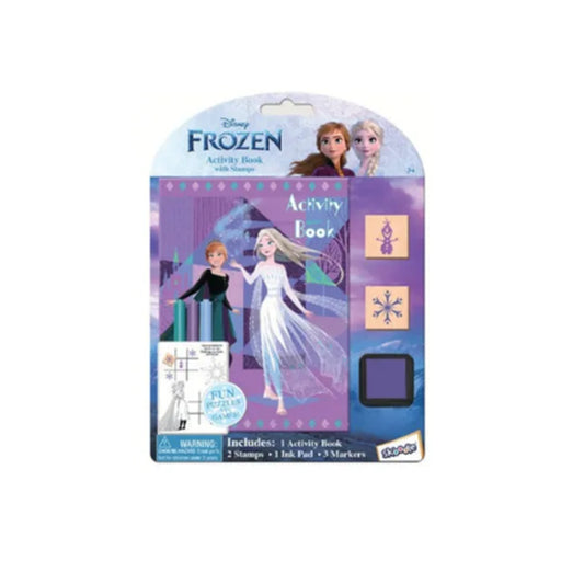 Skoodle Frozen Activity Book with Wooden Stampers