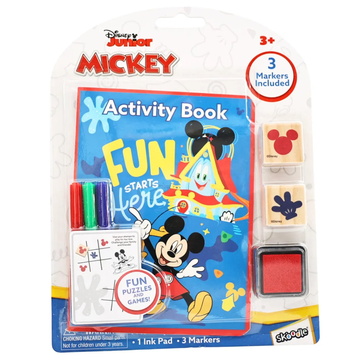 Skoodle Mickey Activity Book with Wooden Stampers