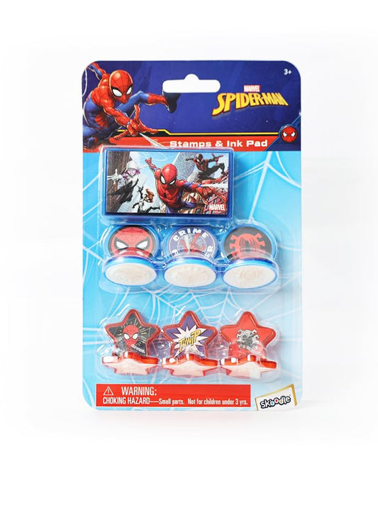 Skoodle Spider-man Stamps Kit with Ink Pad