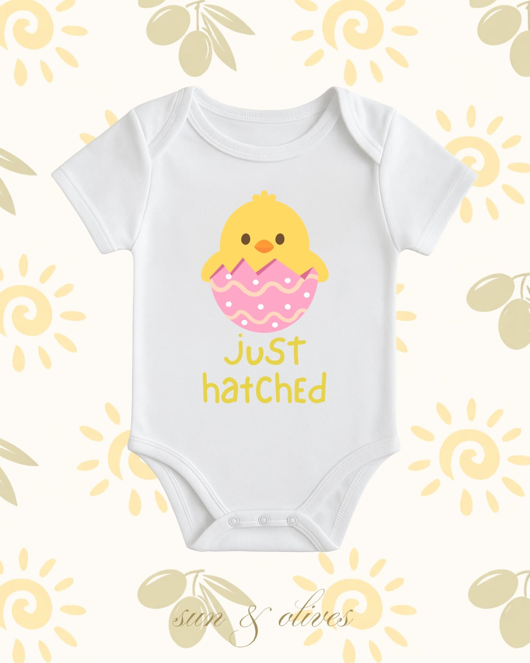 Sun and Olives Baby Onesie - Just Hatched