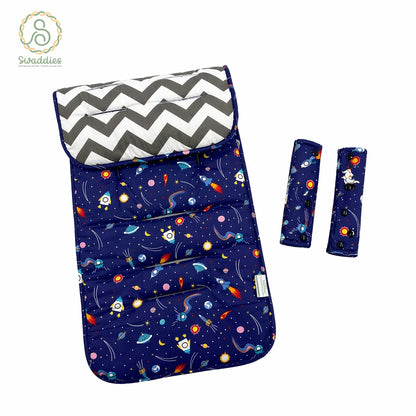 Swaddies Universal Reversible Stroller Pads with Strap Covers