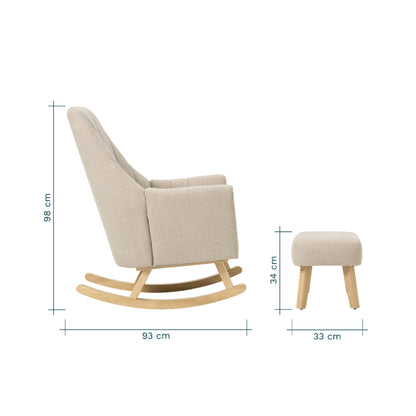 Tutti Bambini Jonah Rocking Chair and Foot Stool