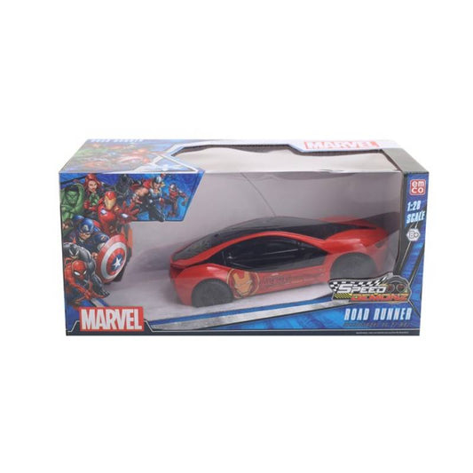 TKAve Marvel SpeedDemonz Road Runner Iron Man R/C Race Car