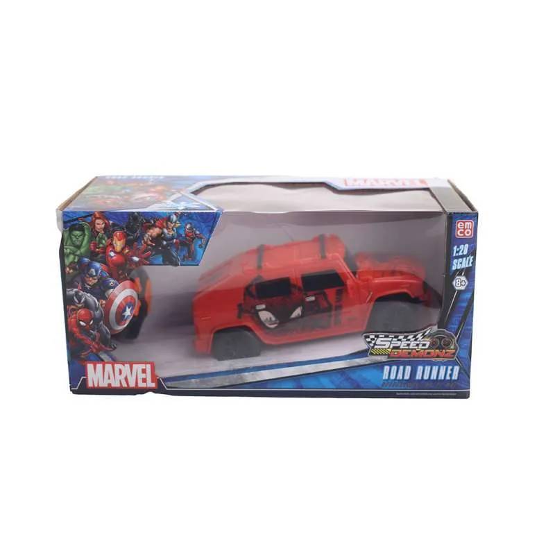 TKAve Marvel SpeedDemonz Road Runner Spiderman R/C Jeep