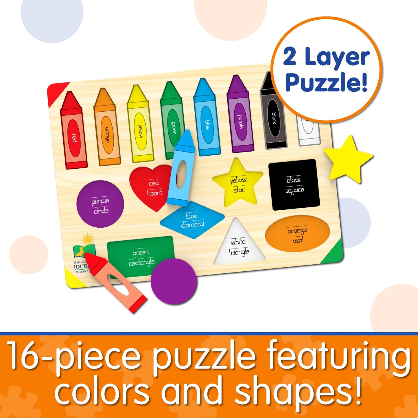 The Learning Journey Lift and Learn Puzzle - Colors and Shapes