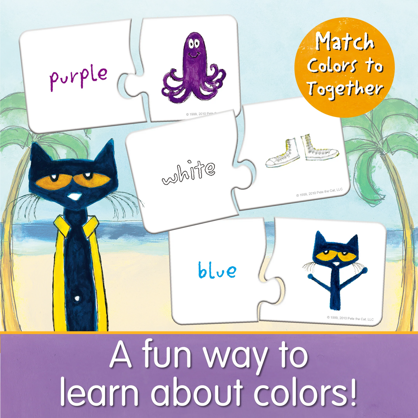 The Learning Journey Pete the Cat Match It! Tin - Colors