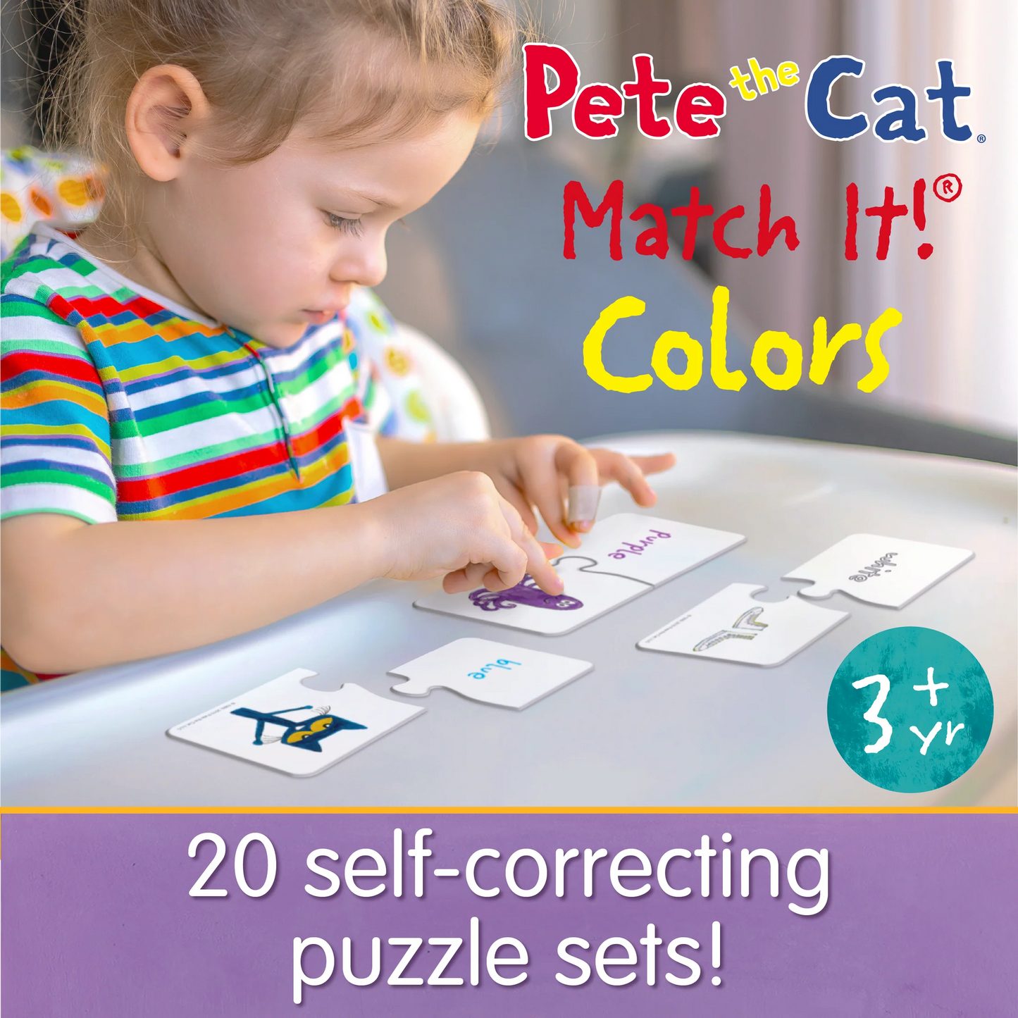 The Learning Journey Pete the Cat Match It! Tin - Colors