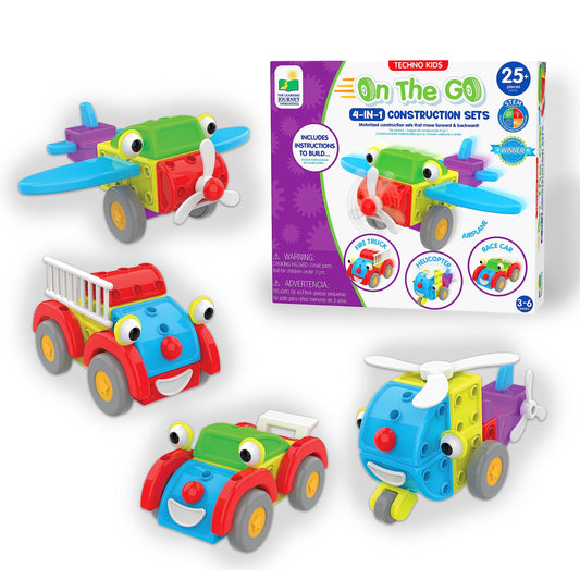 The Learning Journey Techno Kids 4-in-1 Construction Set - On the Go