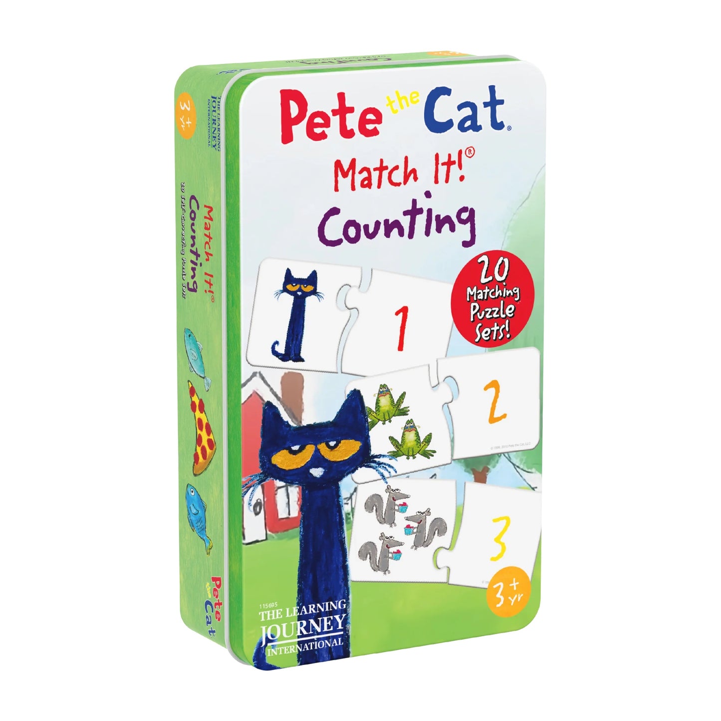 The Learning Journey Pete the Cat Match It! Tin - Counting
