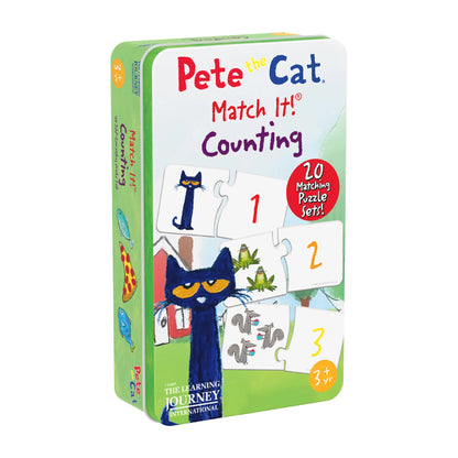 The Learning Journey Pete the Cat Match It! Tin - Counting