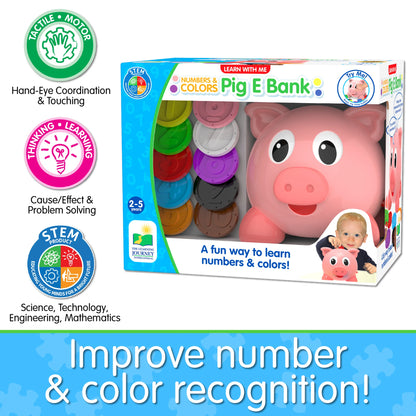 The Learning Journey Learn with Me Numbers and Colors Pig E Bank