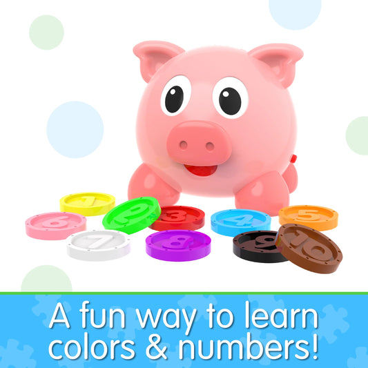 The Learning Journey Learn with Me Numbers and Colors Pig E Bank