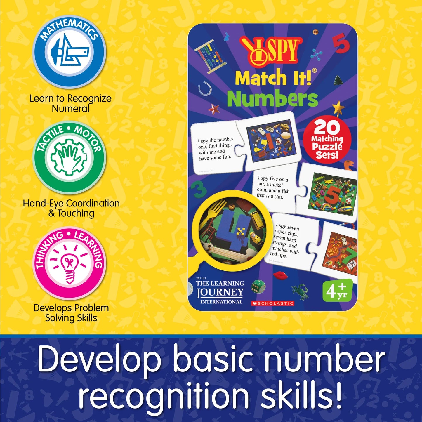 The Learning Journey I Spy Match It! Tin - Numbers