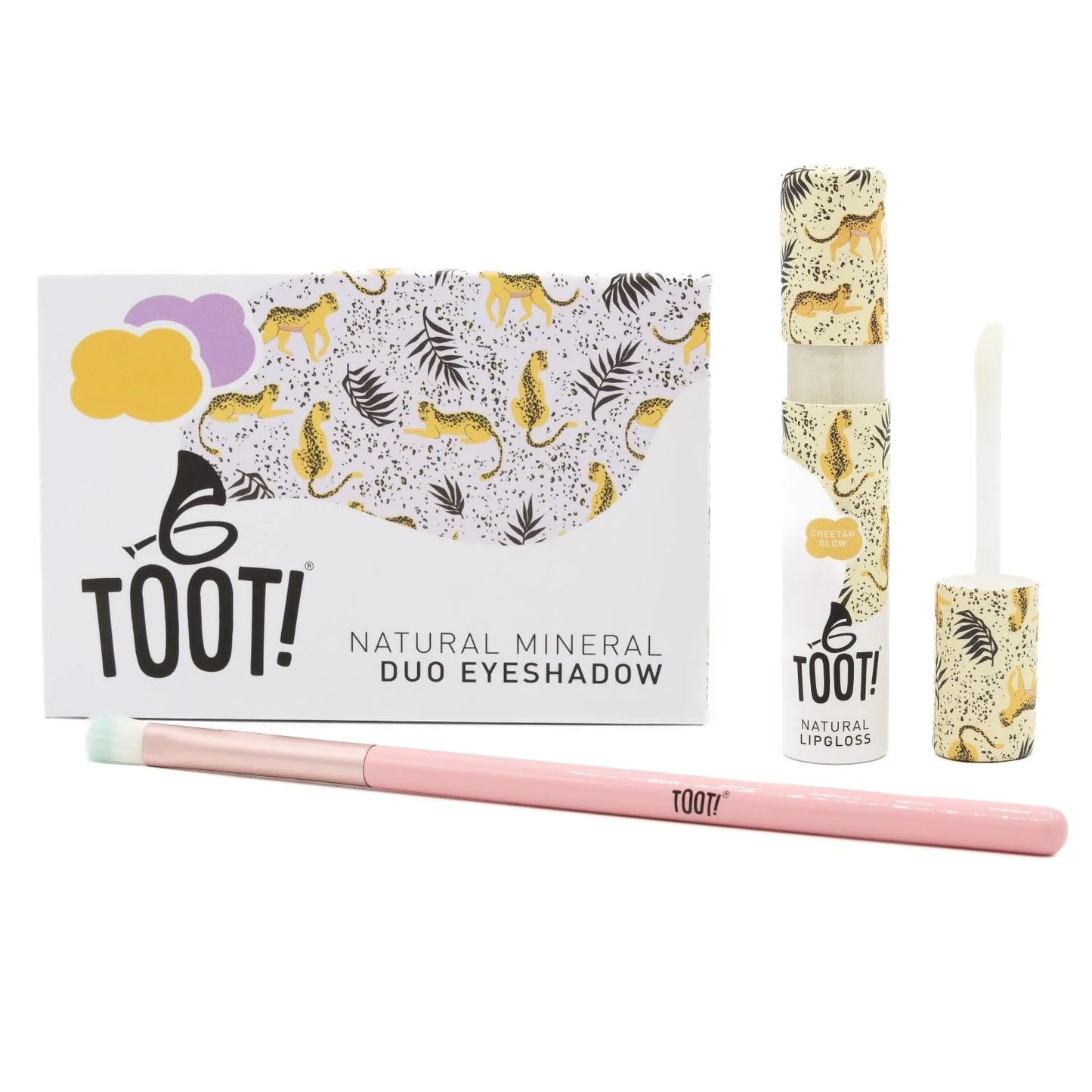 TOOT! Cheetah Glow Eyeshadow and Lipgloss Box Set