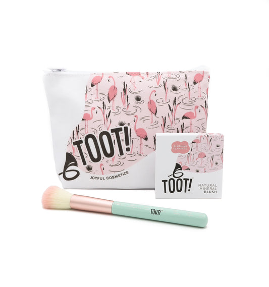 TOOT! Blushing Flamingo Blush Set Bag