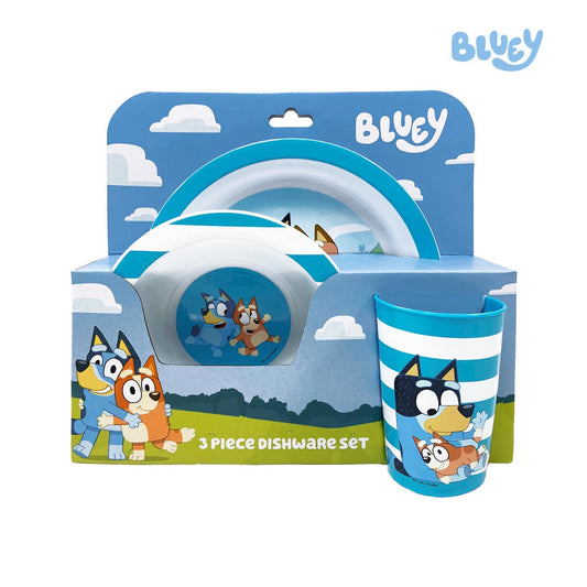 Totsafe Bluey 3-piece Dishware Set