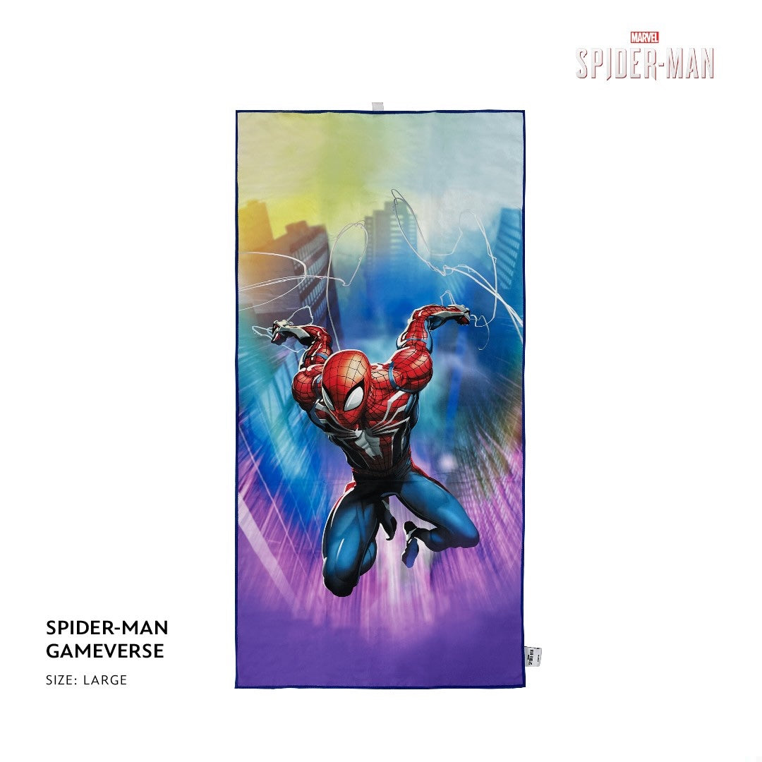 Totsafe Disney Marvel Quick Dry Microfiber Towels - Spider-Man Gameverse