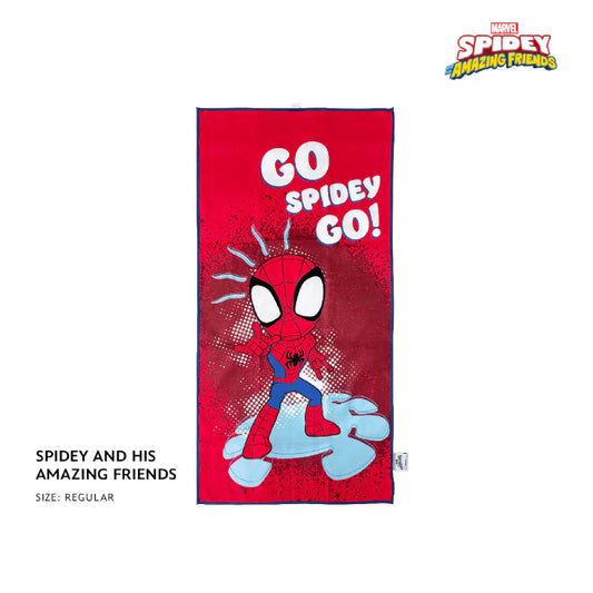 Totsafe Disney Marvel Quick Dry Microfiber Towels - Spidey and His Amazing Friends