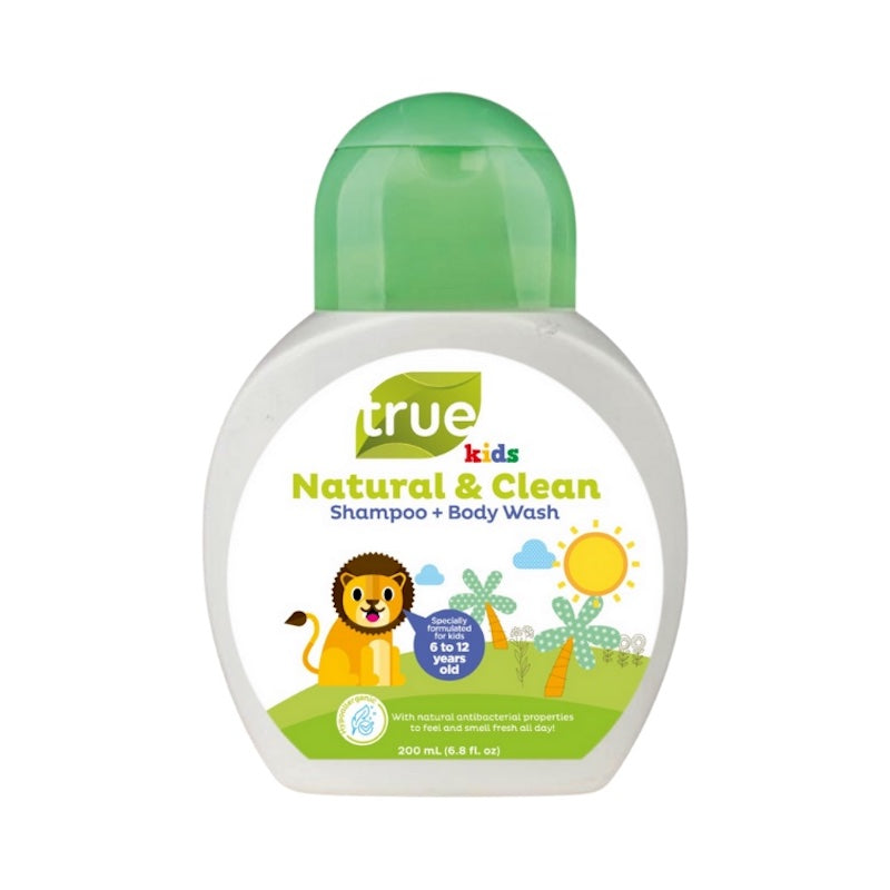 True Kids Natural & Clean Shampoo + Body Wash (200ml)