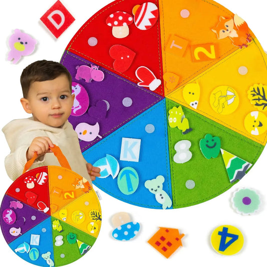 Sensory Felt Color Sorting Busy Board