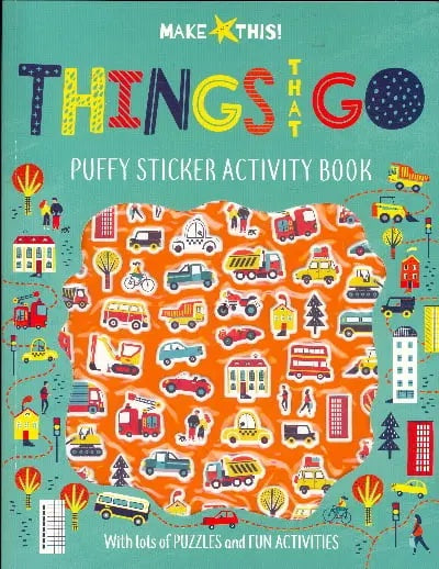 Things That Go Puffy Sticker Activity Book