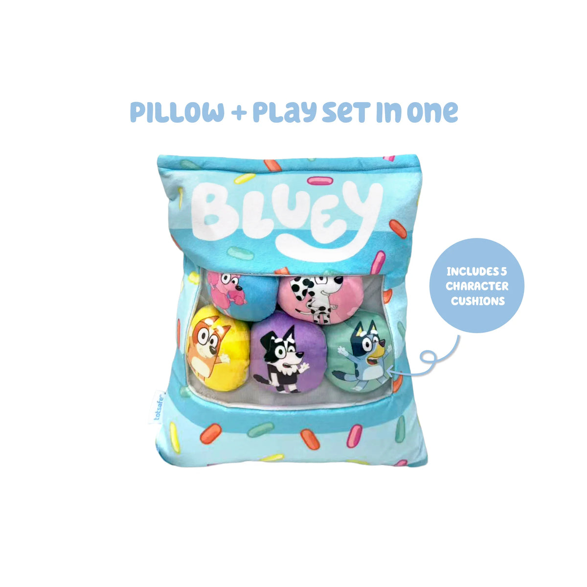 Totsafe Bluey & Friends Play Pillow