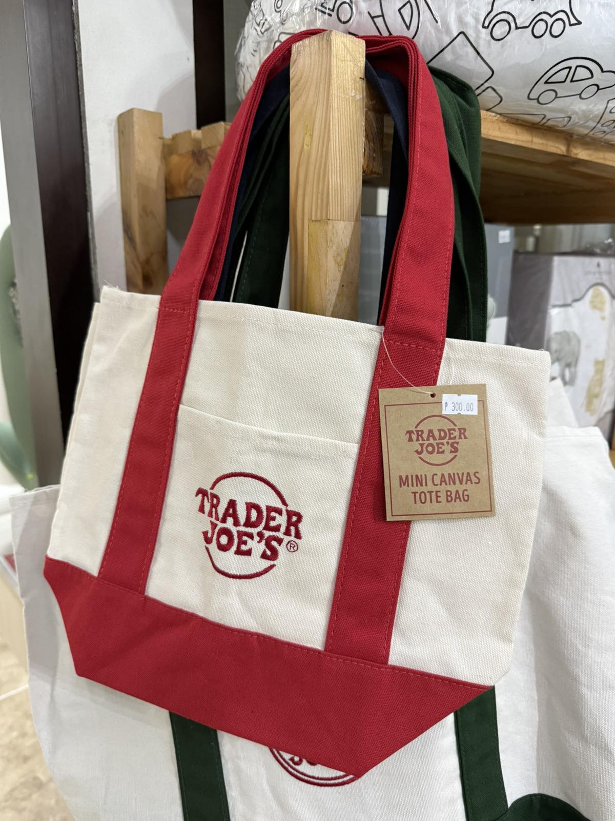 Trader Joe's Mini Canvas Tote Bag