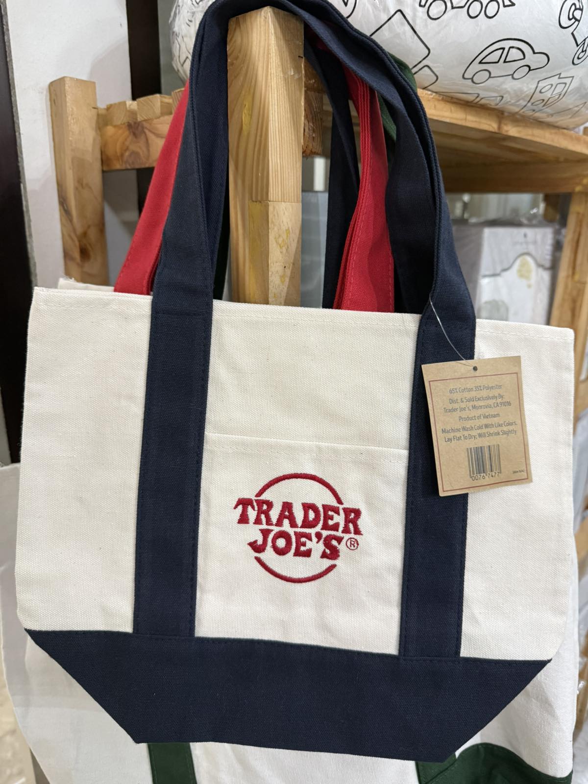 Trader Joe's Mini Canvas Tote Bag