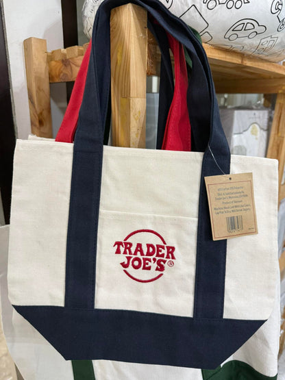 Trader Joe's Mini Canvas Tote Bag