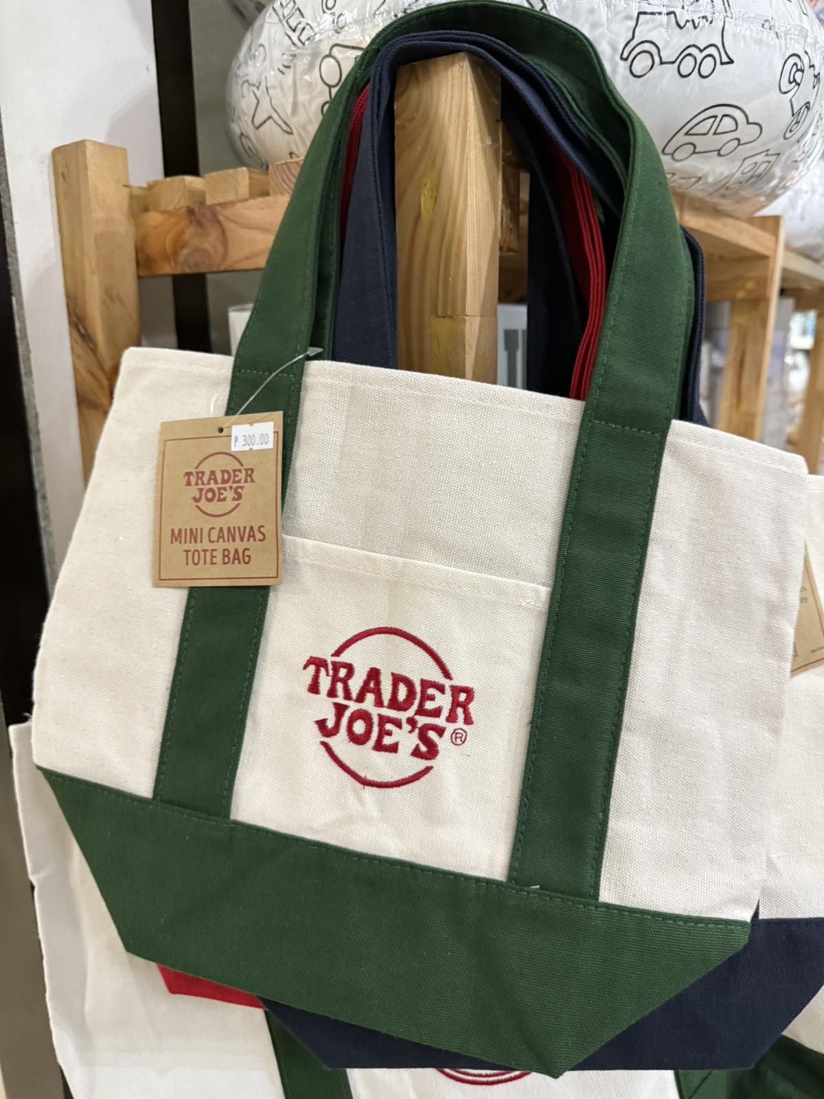 Trader Joe's Mini Canvas Tote Bag