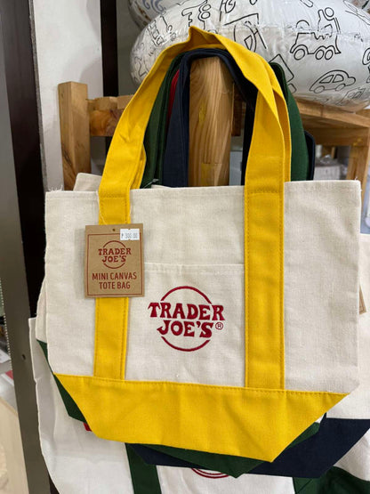 Trader Joe's Mini Canvas Tote Bag