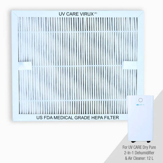 UV Care Replacement Medical Grade HEPA Filter for the UV Care Dry Pure 2-in-1 Dehumidifier & AIr Cleaner