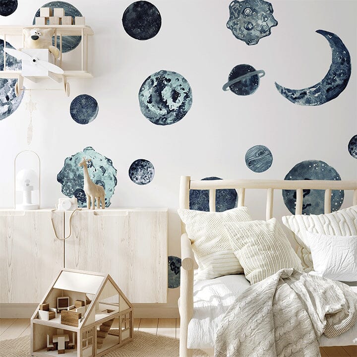 Urban Walls Blue Planets Decal