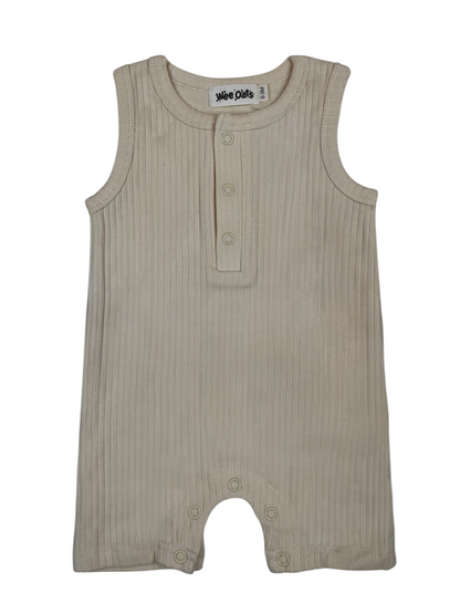 Wee Oats Churros Sleeveless Onesie Shorts