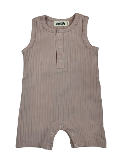 Wee Oats Churros Sleeveless Onesie Shorts