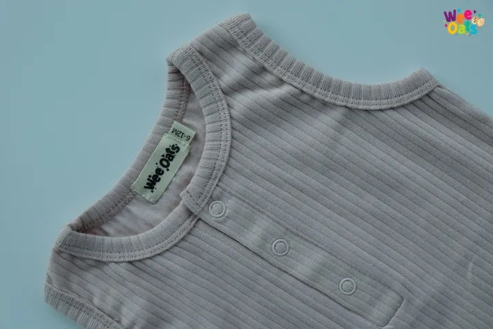 Wee Oats Churros Sleeveless Onesie Shorts