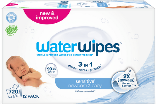 WaterWipes Sensitive+ Newborn & Baby