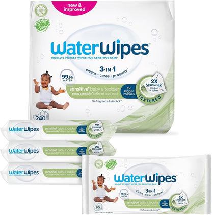 WaterWipes Sensitive+ Baby & Toddler Wipes