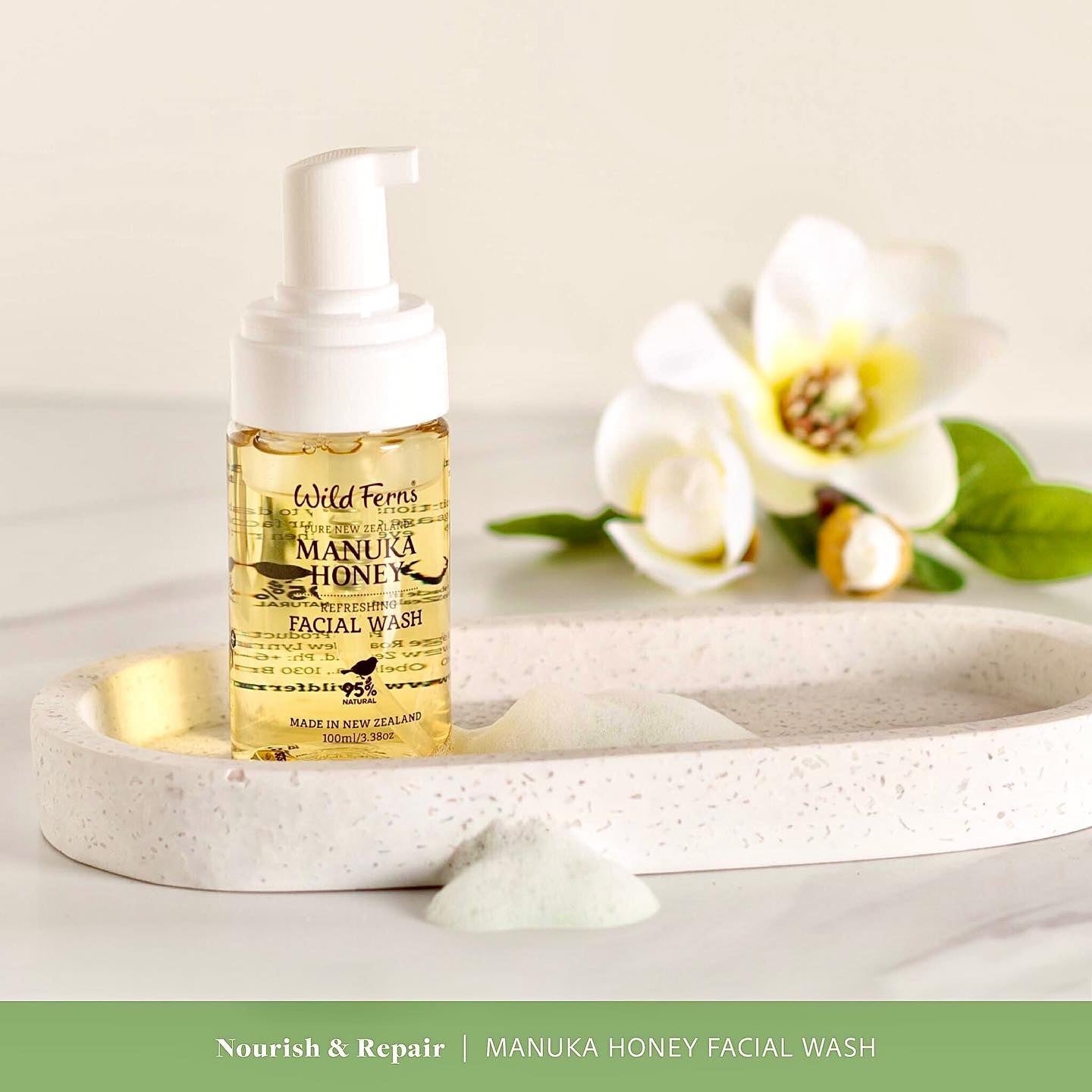 Wild Ferns Manuka Honey Refreshing Facial Wash (100ml)